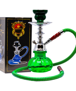 Green Pumpkin Glass Hookah 11 Inches